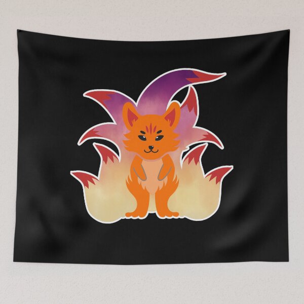 Item preview, Kitsune Nine Tail Fox designed and sold by MythicalSticker.