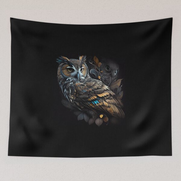 Item preview, Yin And Yang Owl designed and sold by PipikaArt.