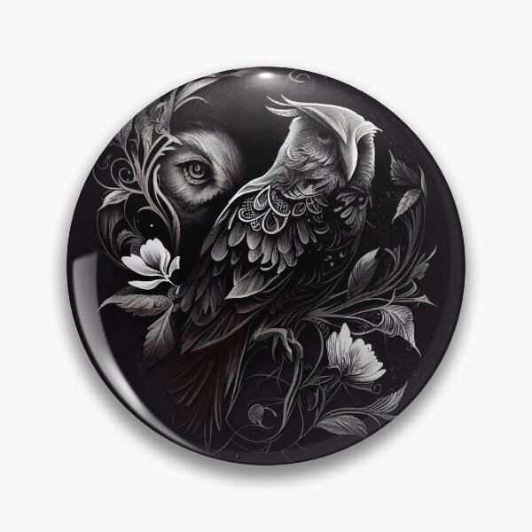 Item preview, Yin And Yang Owl designed and sold by PipikaArt.