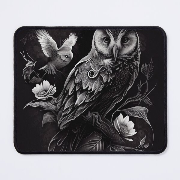 Item preview, Yin And Yang Owl designed and sold by PipikaArt.