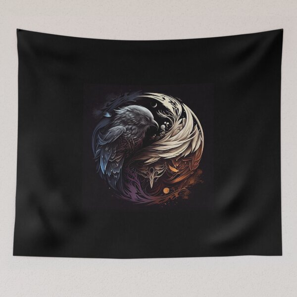 Item preview, Yin And Yang Owl designed and sold by PipikaArt.