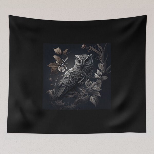 Item preview, Yin And Yang Owl designed and sold by PipikaArt.