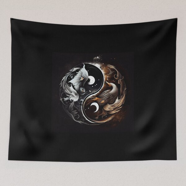 Item preview, Yin And Yang Owl designed and sold by PipikaArt.