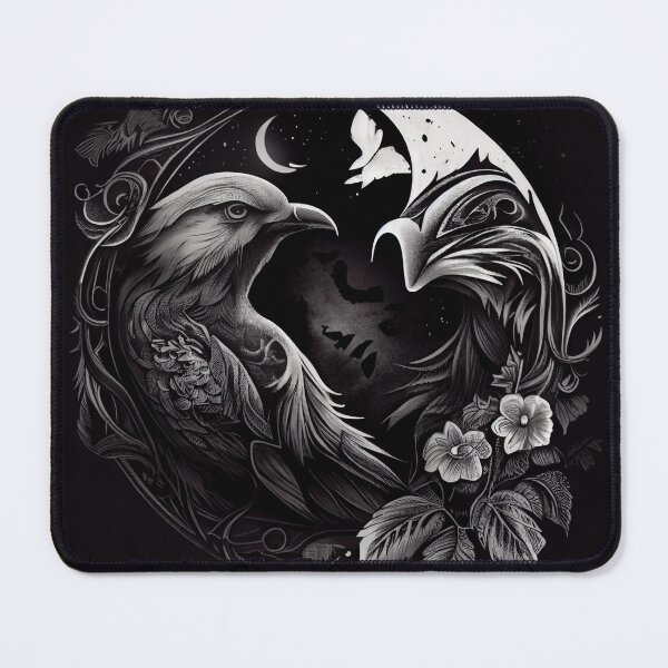 Item preview, Yin And Yang Owl designed and sold by PipikaArt.