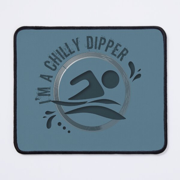 Item preview, Wild open water swimming, winter bathers and surfers. Chilly Dipper for swimmer swim lovers. Caroline Laursen Original designed and sold by Caroline Laursen.