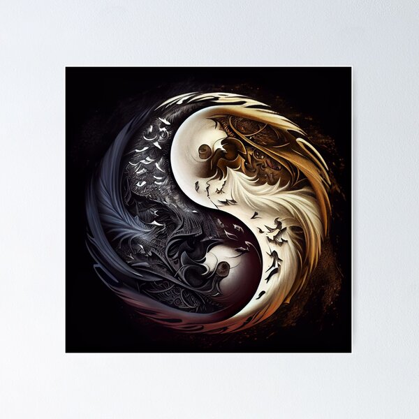 Item preview, Yin And Yang Owl designed and sold by PipikaArt.