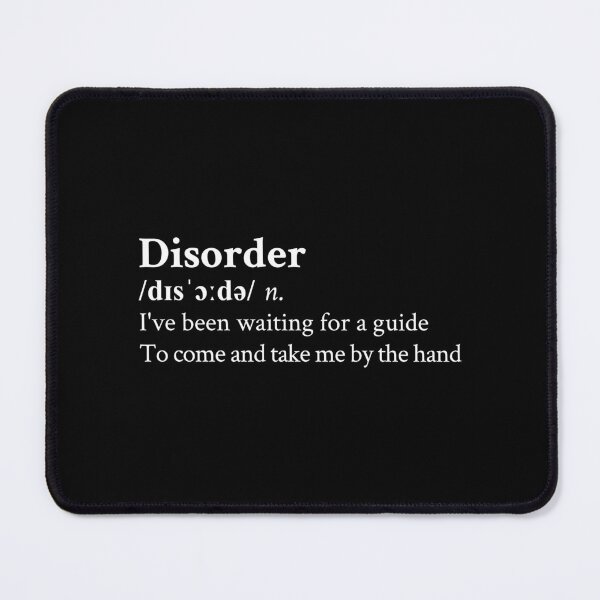 Item preview, Joy Division Disorder Aesthetic Quote Lyrics Black designed and sold by StickTheSong.