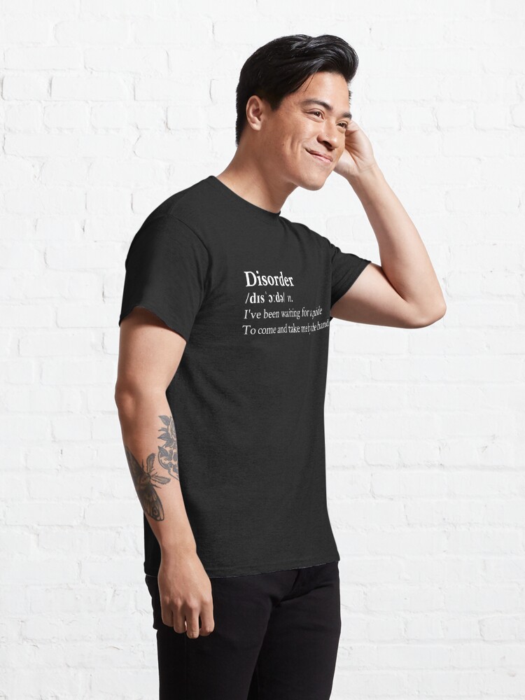 Discover Joy Division Disorder Aesthetic Quote Lyrics Black Classic T-Shirt