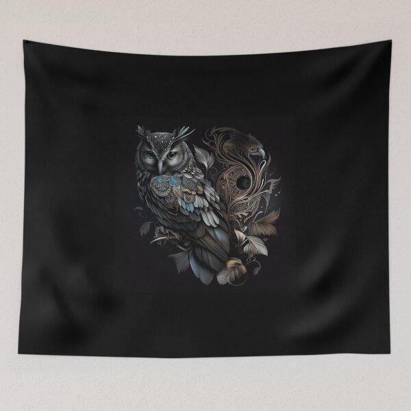 Item preview, Yin And Yang Owl designed and sold by PipikaArt.