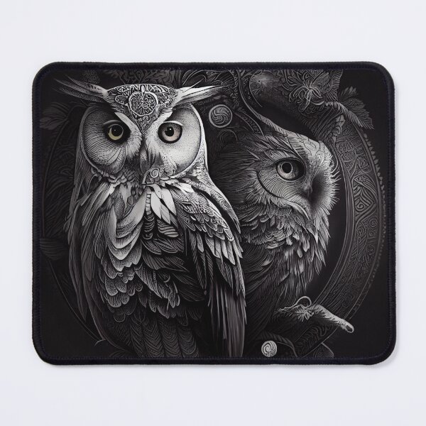 Item preview, Yin And Yang Owl designed and sold by PipikaArt.