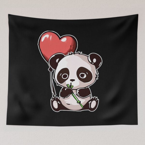 Artikelvorschau, Entzückende Panda-Herz-Liebes-Kunst entworfen und verkauft von TheWildFlix.