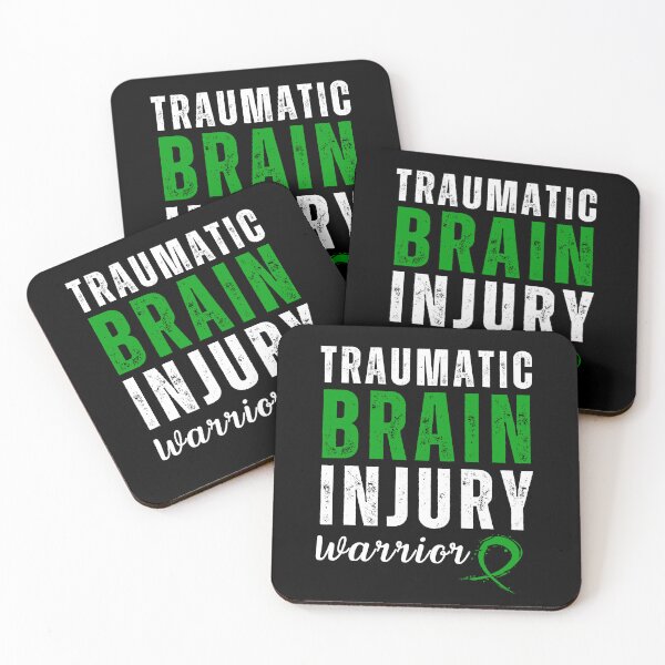 Item preview, Traumatic Brain Injury Warrior with Green Ribbon designed and sold by Simple429.