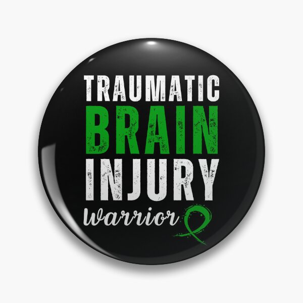 Item preview, Traumatic Brain Injury Warrior with Green Ribbon designed and sold by Simple429.
