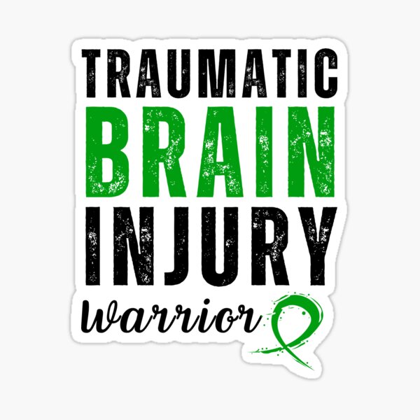 Item preview, Traumatic Brain Injury Warrior with Green Ribbon designed and sold by Simple429.