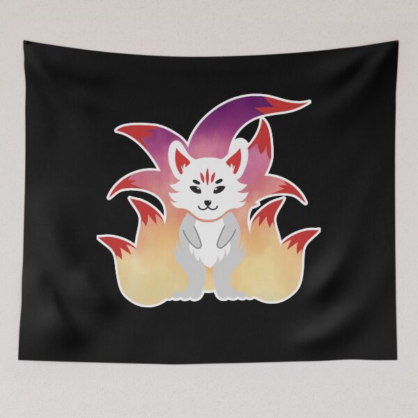 Item preview, Kitsune Nine Tail Fox designed and sold by MythicalSticker.