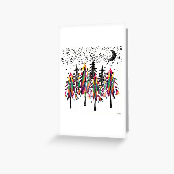 Black forest Greeting Card