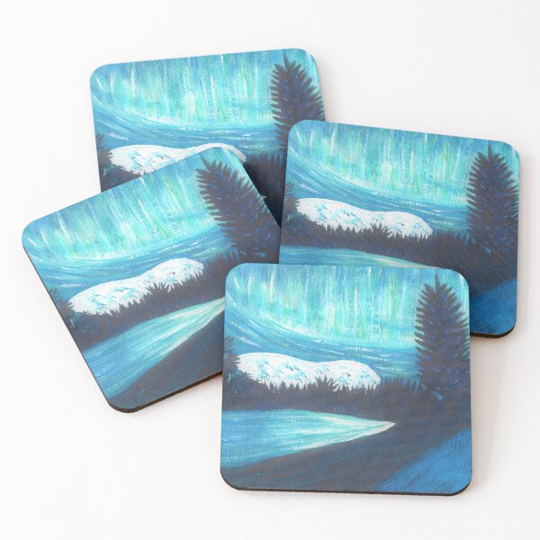 Item preview, The Northern Lights - Blue, Green designed and sold by VibrantArtwork.
