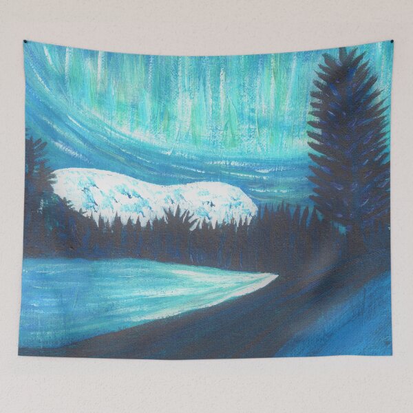 Item preview, The Northern Lights - Blue, Green designed and sold by VibrantArtwork.