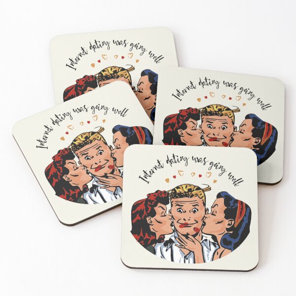 Item preview, Funny comic book retro design style, internet dating designed and sold by CrafTeeMrsB.