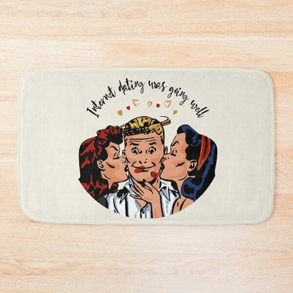 Item preview, Funny comic book retro design style, internet dating designed and sold by CrafTeeMrsB.