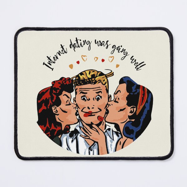 Item preview, Funny comic book retro design style, internet dating designed and sold by CrafTeeMrsB.