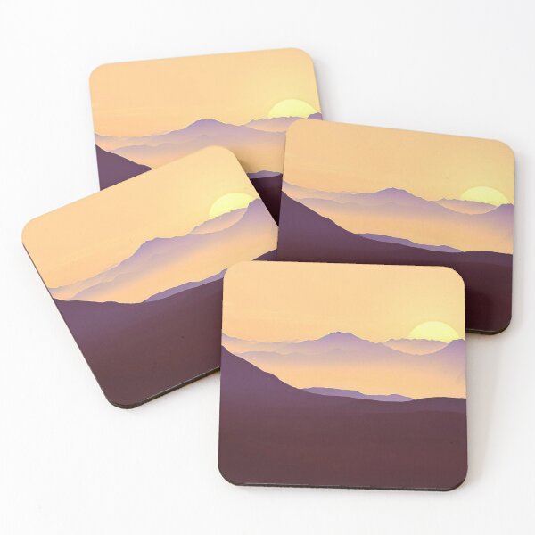 Item preview, Sunset Behind Mountain Landscape designed and sold by Inyeneart.