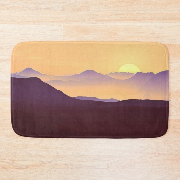 Item preview, Sunset Behind Mountain Landscape designed and sold by Inyeneart.