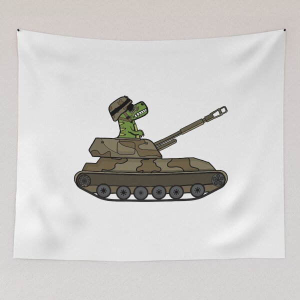 Item preview, T Rex Driving A Tank designed and sold by GarnersDesigns.