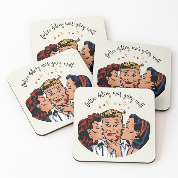 Item preview, Funny comic book retro design style, online dating designed and sold by CrafTeeMrsB.