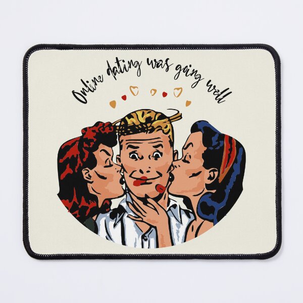 Item preview, Funny comic book retro design style, online dating designed and sold by CrafTeeMrsB.