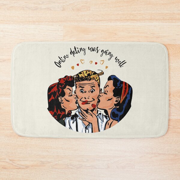 Item preview, Funny comic book retro design style, online dating designed and sold by CrafTeeMrsB.