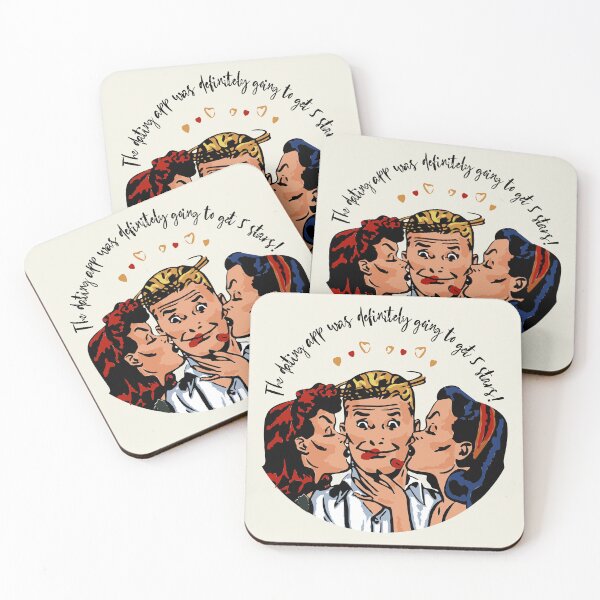 Item preview, Funny comic book retro design style, dating app designed and sold by CrafTeeMrsB.