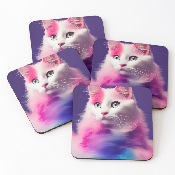 Item preview, A Delightful Pink Cat in Pastel Hues designed and sold by Valeree Store.