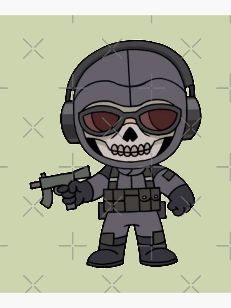 MW2- Ghost Chibi by hemophobianessticity on DeviantArt