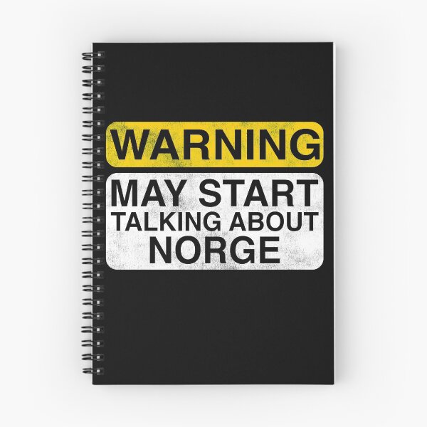 Item preview, Warning May Start Talking About Norge designed and sold by TshirtsLIVE.