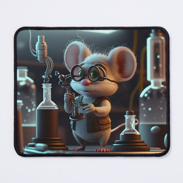 Item preview, Cartoon Animals | Chemist Mouse designed and sold by NanarodsDesign.
