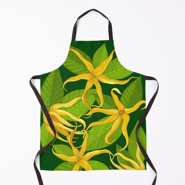 Item preview, Ylang Ylang Exotic Scented Flowers and Leaves Pattern designed and sold by BluedarkArt.