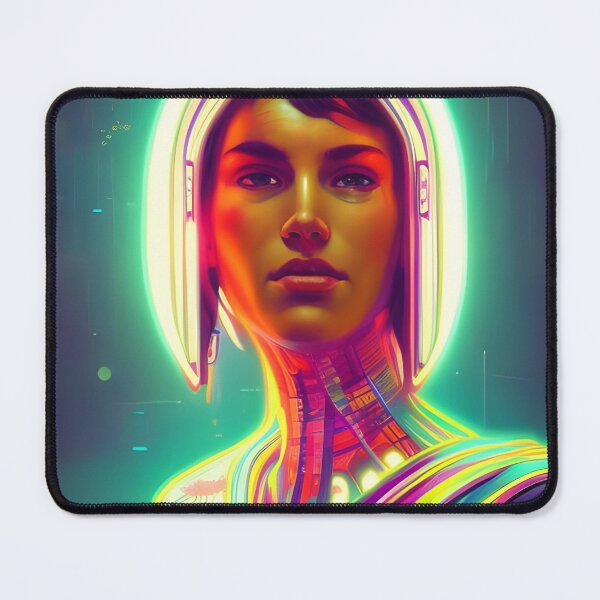 Item preview, Cyberpunk Portrait Neon Style Great Up North designed and sold by Gemini Maison Print.