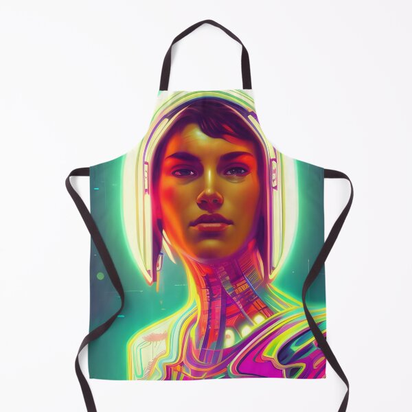 Item preview, Cyberpunk Portrait Neon Style Great Up North designed and sold by Gemini Maison Print.