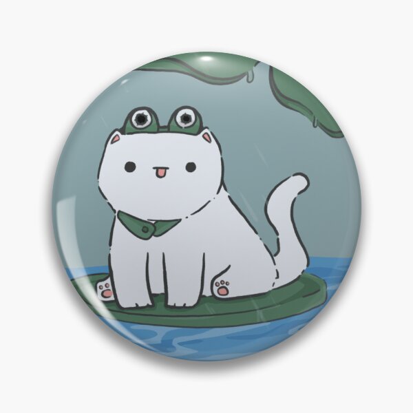 Item preview, Frog Cat on Lilypad Blep designed and sold by venus-ot-sky.