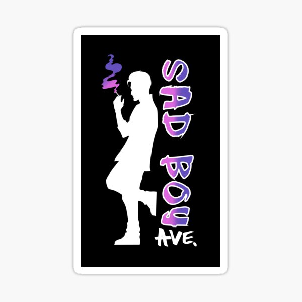 Item preview, Sad Boy Ave - Chillin’ Banner designed and sold by Jougeroth.