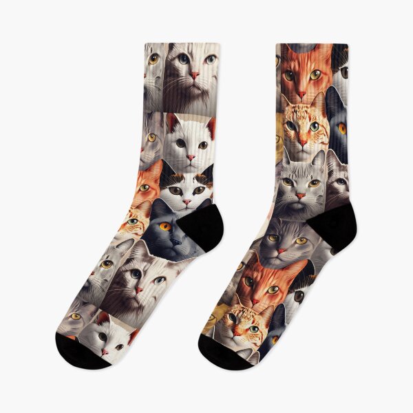 Item preview, Cats Cats Cats Pattern designed and sold by TheJadeCat.