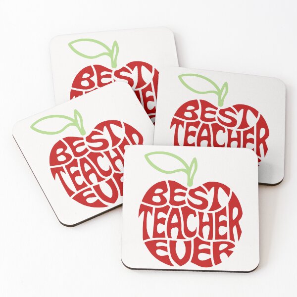 Item preview, Best Teacher ever red apple  designed and sold by dreamwearprints.