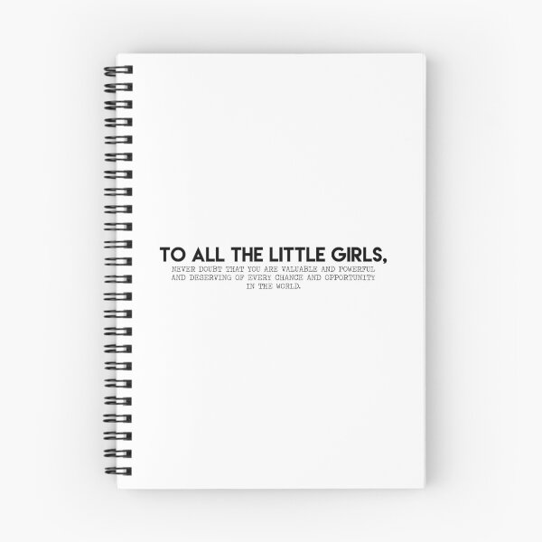 Item preview, "To All The Little Girls" Typewriter Design designed and sold by itsmebecca.