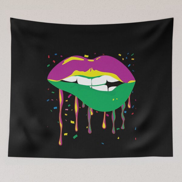 Item preview, Purple and Green Dripping Lip designed and sold by BuxomBabe21.