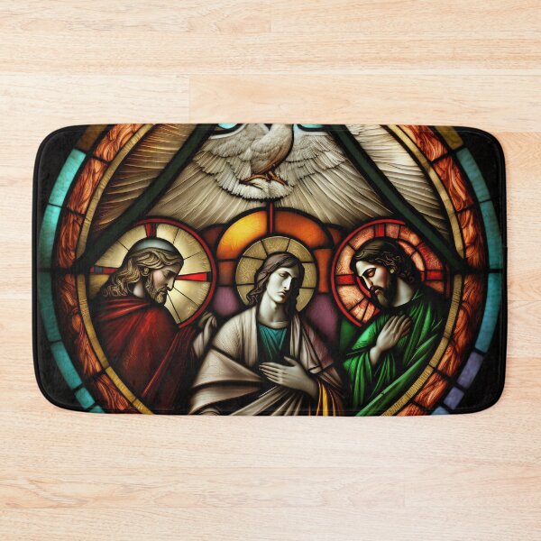 Item preview, The Holy Trinity in Stained Glass Splendor designed and sold by Glassmaster.