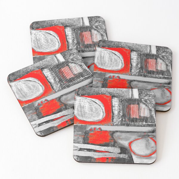 Item preview, Abstract Diptych in Red designed and sold by FraileArt.