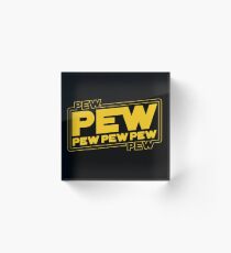Star Wars Pew Pew! Acrylic Block