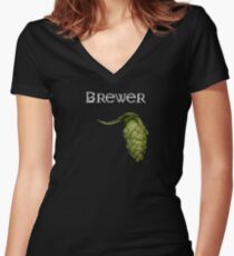 Brewer Women's Fitted V-Neck T-Shirt