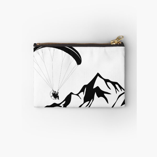 Item preview, Paramotor flying over mountains (black) designed and sold by TeamLouish.